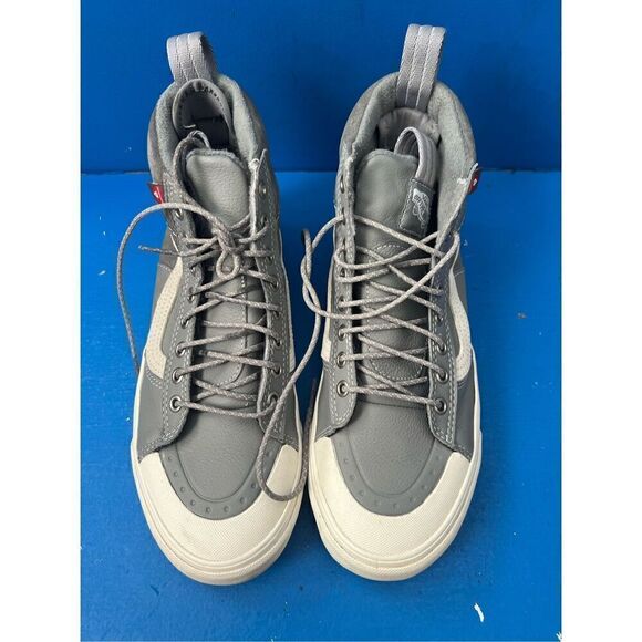 Vans off the wall high tops gray shoes M 8 W 9.5 - Picture 3 of 6